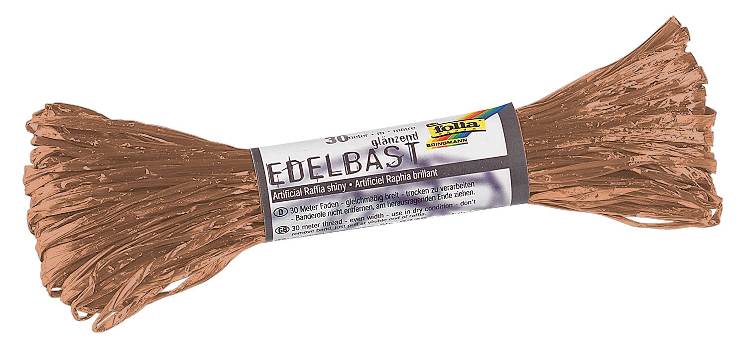 Folia Synthetic-Raffia 30 m String Synthetic Rope – Brown — image 1