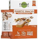Extend Sugar Free Protein Bars | 12g Protein | Zero Sugar &amp; Keto Friendly | High Protein Low Carb Diabetic Snacks For Hunger Control &amp; Steady Energy | Gluten Free &amp; No Artificial Flavors