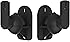 VonHaus Black Universal Wall Mount Speaker Brackets x 2