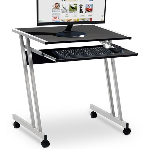 Computer Desk Table Worksation Sliding Keyboard 62 x 48 x 73 cm Small