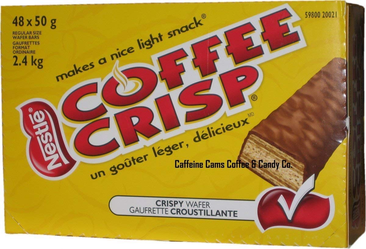 Canada Coffee Crisp Chocolate Bar 48 Count Box {4 Pack 192