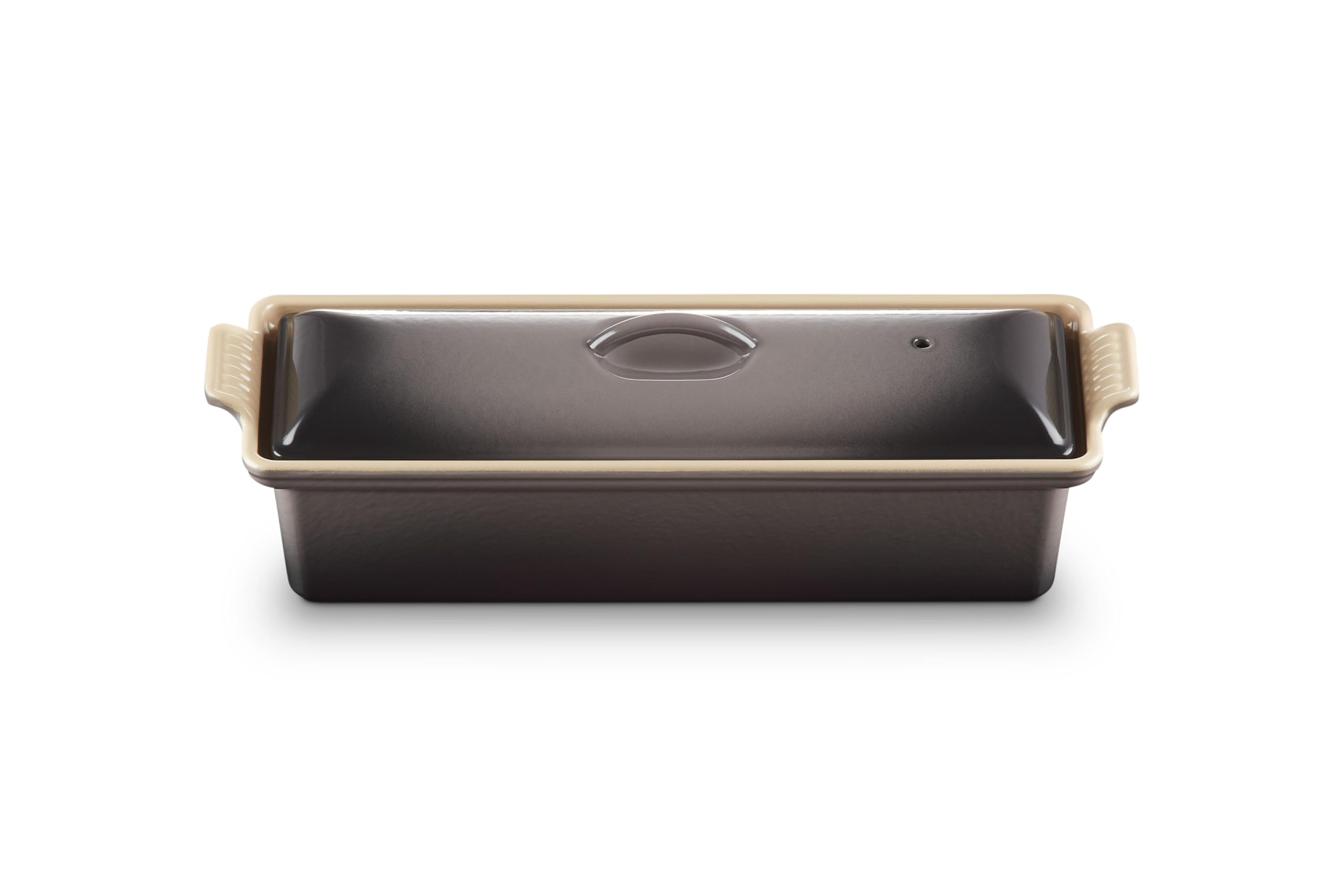 Le Creuset Stoneware Rectangular Terrine with Press, 32 cm, 1.8 Litre, Flint, 25024324442260