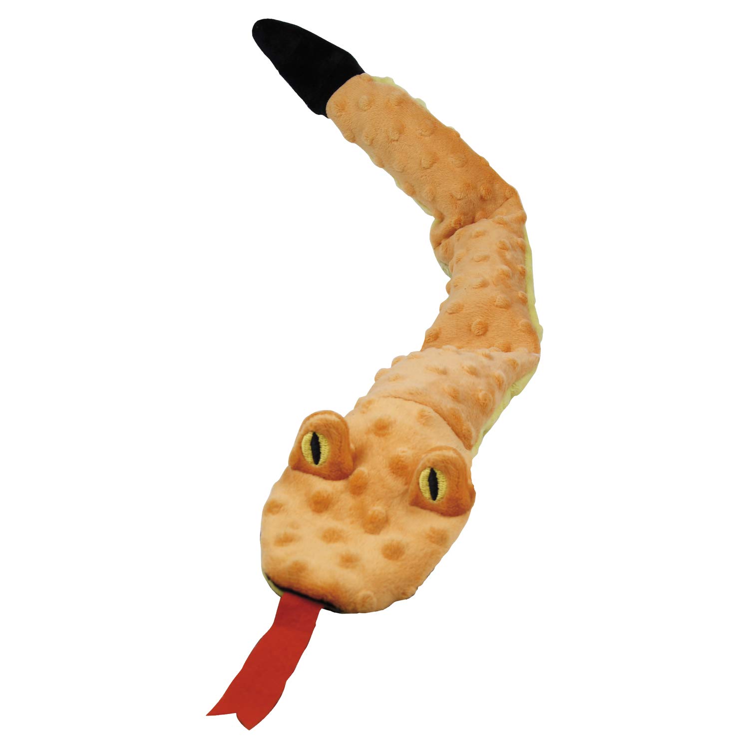Teddy dog ​​GLORIA - Size 63 cm - Teddy DogMonsters Snake - Dog Toy - Plush with Sound - soft texture - Highly resistant - Orange