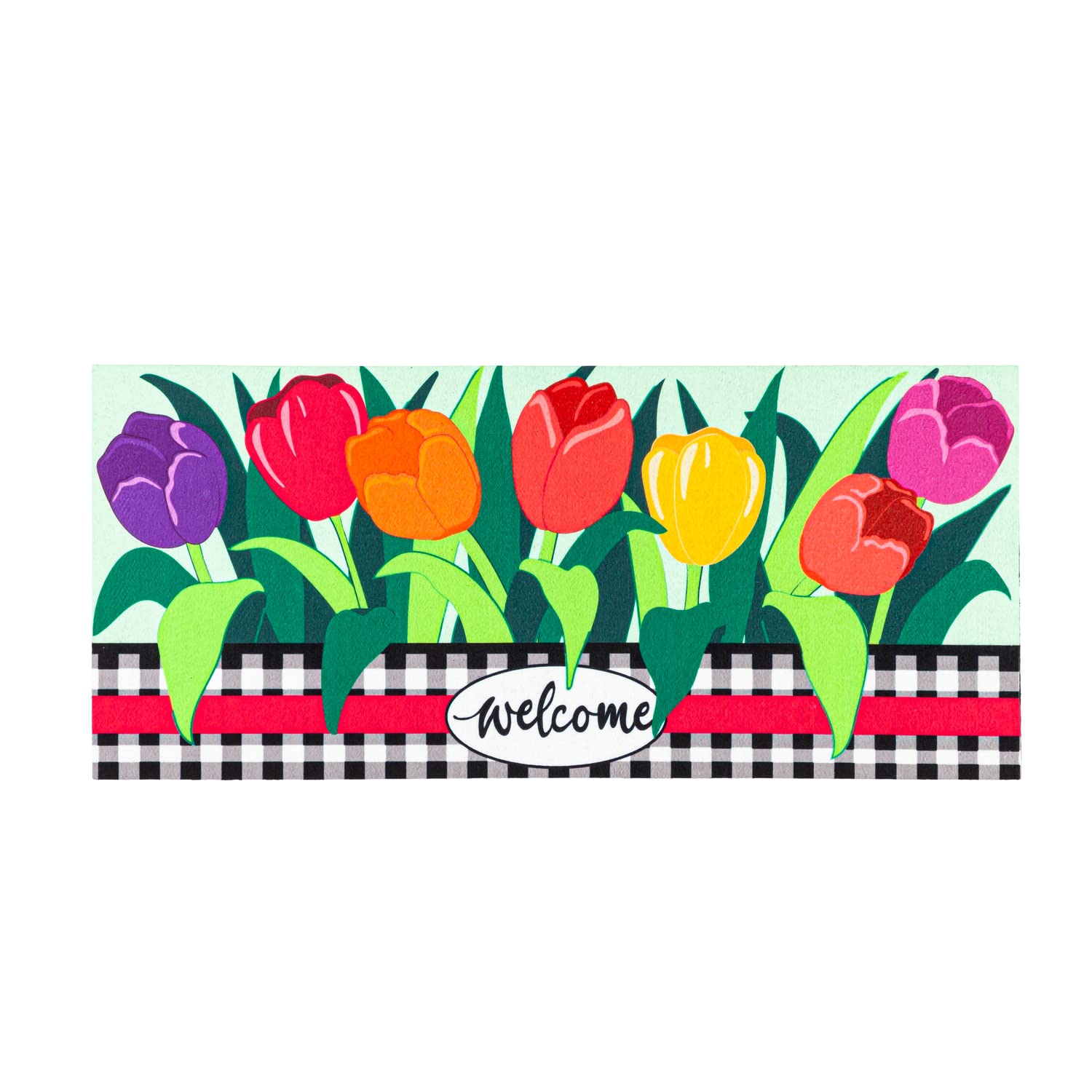 Evergreen Sassafras Bundle - Set of 6 Whimsical Interchangeable Entrance Doormats | Indoor and Outdoor |22-in x 10-in doormats and 30-in x 18-in Tray | Non-Slip Backing | Low Profile | Home Décor - Image 2