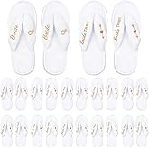 Ramede Wedding Flip Flops Bride Bridesmaid Slippers Coral Fleece Bride Tribe, Disposable Hotel Bridal Shower Gifts
