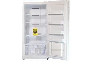 Smad Upright Freezers 13.8 Cu.ft, Convertible Freezer Refrigerator Upright, Frost Free, Single Door, Recessed Handle, Stand up Deep Freezer/Fridge for Home Kitchen, Restaurant, White