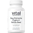 Vital Nutrients Saw Palmetto with Pygeum & Nettle Root - Vegan Saw Palmetto for Men Supports Healthy Prostate Function* - Gluten, Dairy, Soy Free - 60 Capsules
