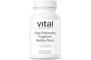 Vital Nutrients Saw Palmetto with Pygeum & Nettle Root - Vegan Saw Palmetto for Men Supports Healthy Prostate Function* - Gluten, Dairy, Soy Free - 60 Capsules
