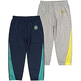 LeeXiang Baby and Toddler Boys' 2-Pack Cotton Pull on Jogger Pants Kids Summer Sweatpants
