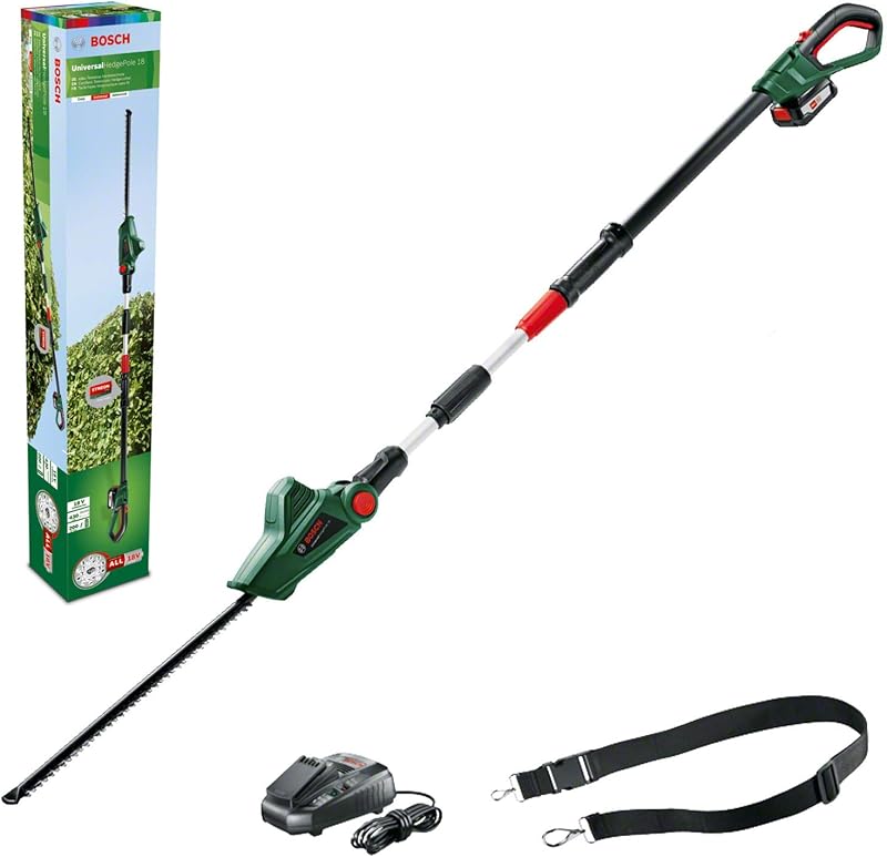 Bosch UniversalHedgePole 18 Cordless Telescopic Hedge Trimmer 1 Battery