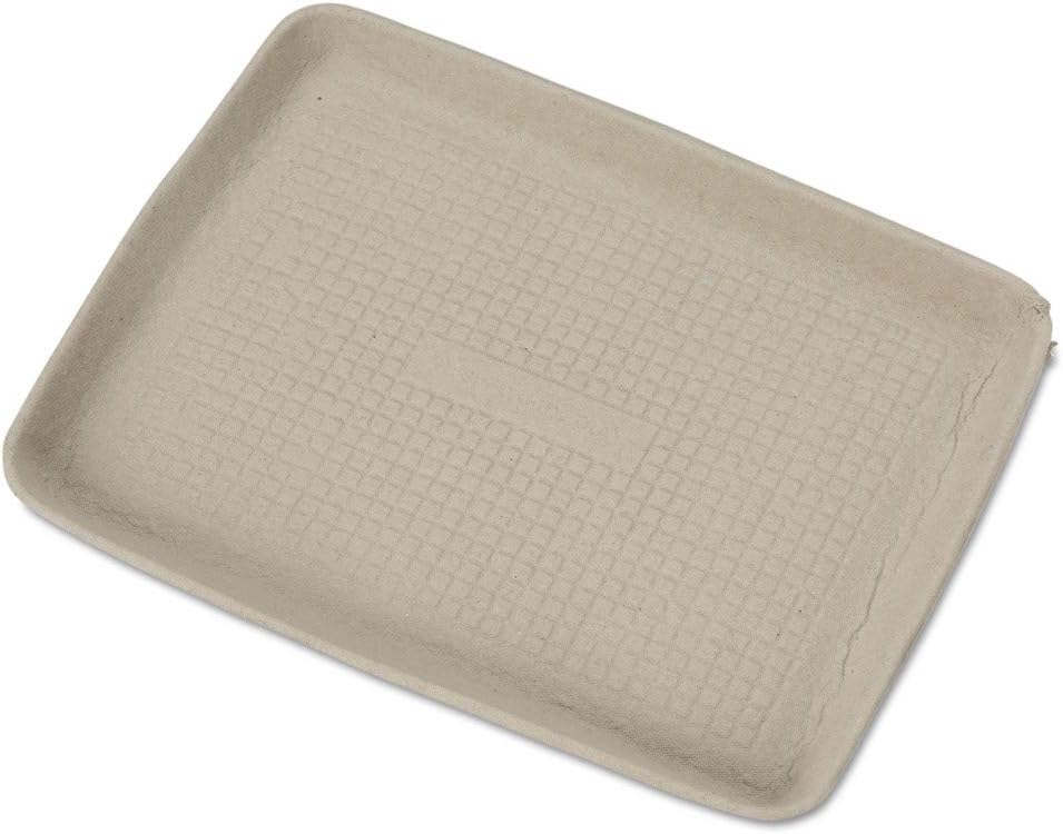 Chinet 20815 StrongHolder Molded Fiber Food Trays 9 x 12 x 1 Beige Rectangular 250/Carton (HUH20815)