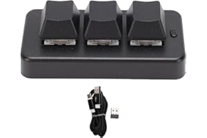 Serounder USB 3 Key OSU Macro Keypad, Wired 2.4G Bluetooth 3 Mode Connection Customizable Gaming USB Mechanical Keypad 230mAh