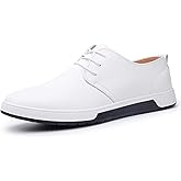 ZZHAP Men's Casual Oxford Shoes Breathable Flat Fashion Sneakers