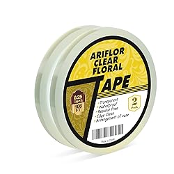 ARIFLOR 2Packs Clear Floral Tape - 1/4" Wide Floral