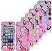 Tech Express (Tm) Pink Grass Tree Camo Camouflage Flexible TPU 2 Piece Snap On Real Design Cover Case for Apple Iphone 5 / 5s