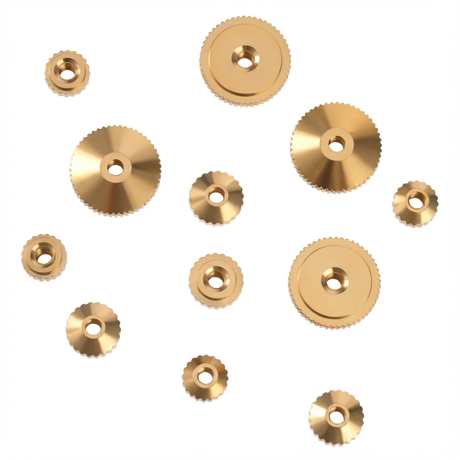 Photo 1 of 12 PCS Brass Clock Hand Nut Assortment for Clock Repair, Mantel Clocks Hands Parts Replacement Watch and ClockParts, Clocks Repair Parts Replacement Kit (5mm, 6mm, 10mm)