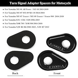 LQMY Accessories 4 Pcs Black Motorcycle Turn Signal