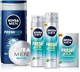 NIVEA MEN Fresh Kick Shaving Gel 200ml Mint Cactus Water Shave Gel view 5