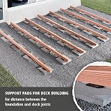 Wolfcraft 20 Deck Support Pads 10mm 90x90mm Wood Joist Protection Decking view 2
