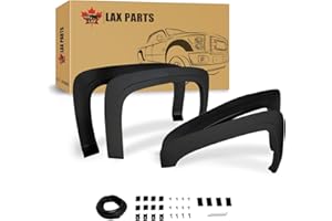 LAX OE Factory Style Fender Flares, for 2007-2013 Silverado 1500 6'6'' & 8' Bed, Not for 2007 Classic and Sierra, Matte Black