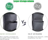KAHEIGN 7 Pocket Vertical Hanging Plant Grow Bags - Black view 4