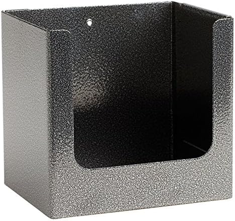 Espresso Supply 81107 Napkin Holder, 5.25 by 4 by 5", Hammered Silver