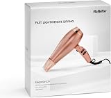 BaByliss Rose Gold Hair Dryer 2100W Ionic Ceramic 3 Heat 2 Speed 5336U view 5