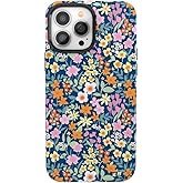 Casely iPhone 14 Pro Max Case | Full Bloom | Navy Floral | Bold Protective Design | Compatible with MagSafe