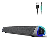 SOULION R30 Computer Speakers, Colorful LED Lights
