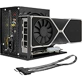 PCIe 4.0 x4 64Gbps Compatible eGPU DOCK, with OCuLink SFF-8612 8311 to PCIe x16 and SFF-8611 Male Cable, Enclosure supports S