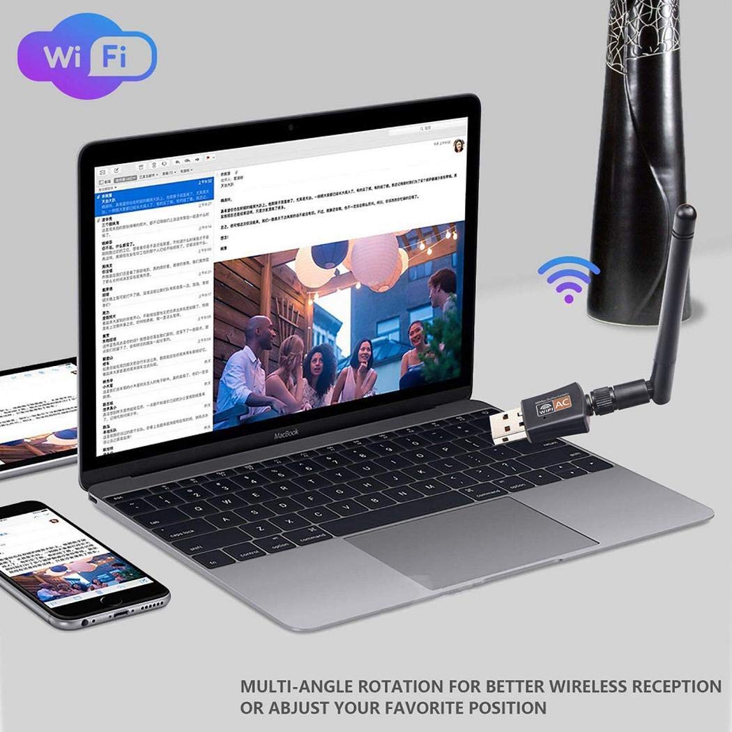 rofern Mini Dual Band USB Wireless Computer Network Card WiFi Adapter Network Cards