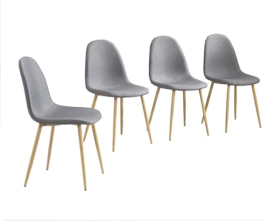 Amazon Com Mcombo Dining Chairs Dining Side Chair Fabric Cushion