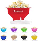 Brensten Collapsible Silicone Microwave Popcorn Popper Bowl Red view 6
