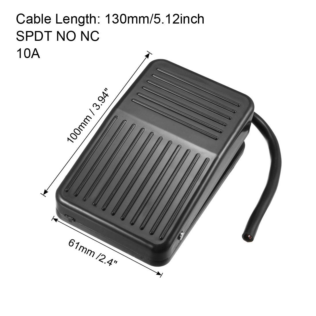 ZCHXD FS-1 SPDT NO NC Momentary Plastic Power Foot Pedal Switch Footswitch: Amazon.com: Industrial & Scientific