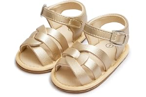 Kannior Infant Boys Girls Sandals Breathable Premium Baby Summer Outdoor Casual Beach Shoes Lightweight Toddler Flower Bowknot Anti Slip Rubber Sole Newborn Prewalker First Crib Shoes