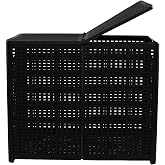 Bringer Double Laundry Hamper, Collapsible Laundry Basket with Lids, Black | Collapsible 2 Dividers Dirty Clothes Basket, Laundry Hamper 2 Section for Bathroom, Bedroom, Laundry Room, Dorm