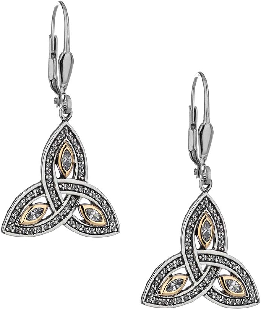 Keith Jack Jewelry, Trinity Leverback Earrings, Sterling