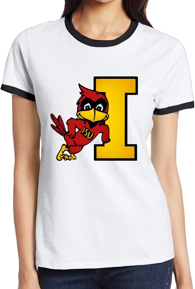 WG Women's Two-toned T-shirt-Cool Iowa State University Cyclones Black