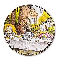 ASVP Shop Alice in Wonderland Backwards Hanging Wall Clock