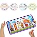 Milliard Kids Dinnerware Game Plate | Toddler Dish for Picky Eaters | BPA Free | FDA Food Safe | Zoo Train