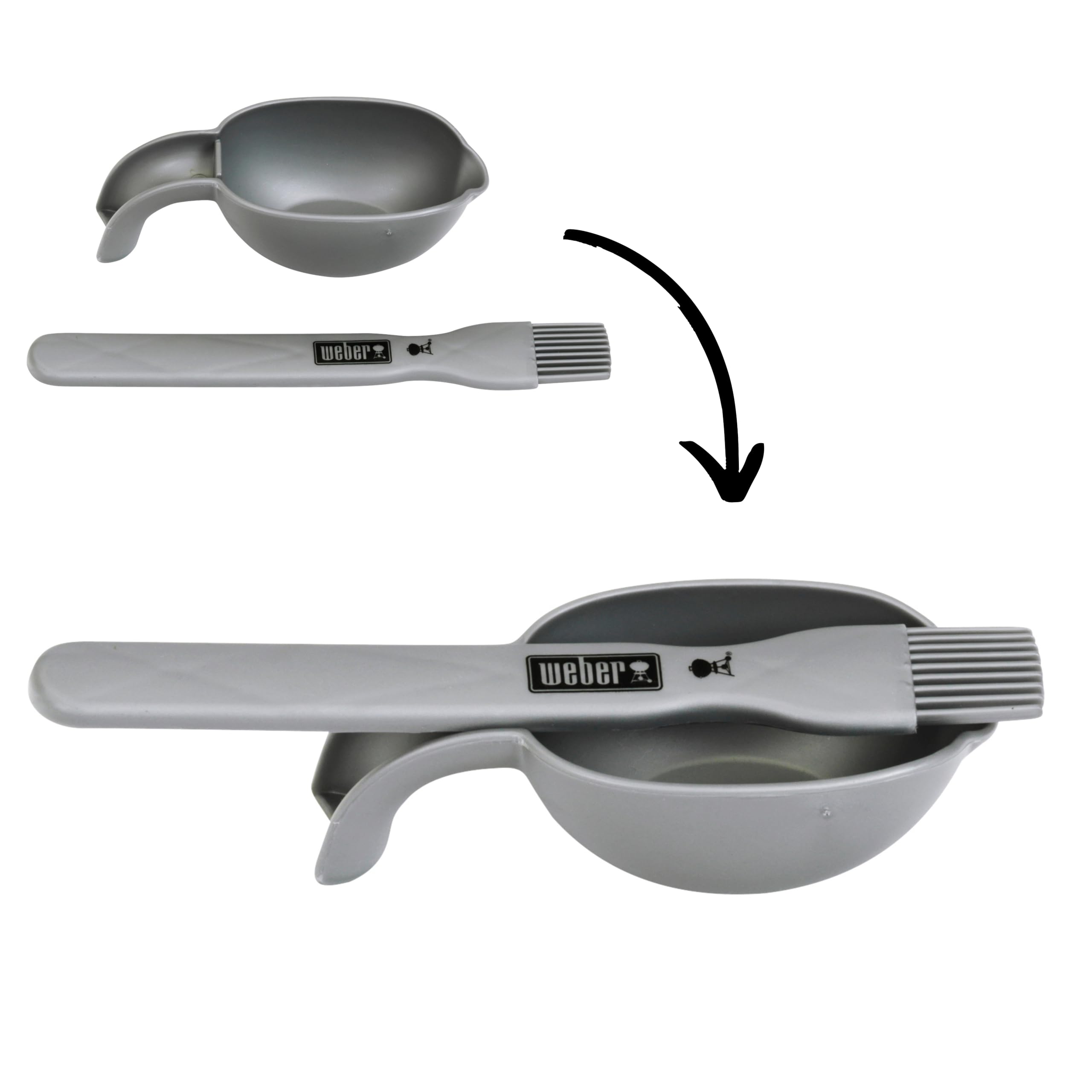 Theo Klein 9445 Weber Grill Genesis aus Holz inklusive Einsätze für Steak, Pizza oder Gemüse Mit Food-Attrappen und Grillbesteck Spielzeug für Kinder ab 3 Jahren 8