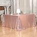 PartyDelight Sequin Tablecloth Rose Gold Sparkly Table Cloth Overlay Square 70