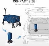 TIMBER RIDGE Folding Camping Trolley Wagon 200L Heavy Duty 100KG Capacity view 6