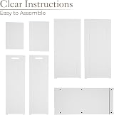CHRISTOW White Laundry Box Wooden Bathroom Storage Cabinet 90cm H view 6