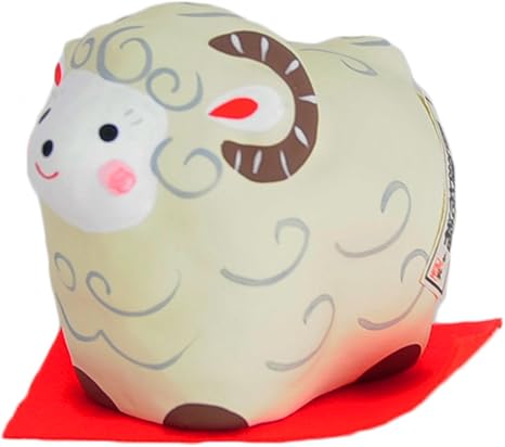 Amazon 2015年干支ひつじ置物 干支張子 未 おすましめん羊 置物 オブジェ オンライン通販