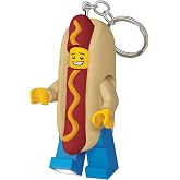LEGO Keychain Light - Hot Dog Man (KE119H) | Extra-Large 3 Inch Tall Figure, LED Light