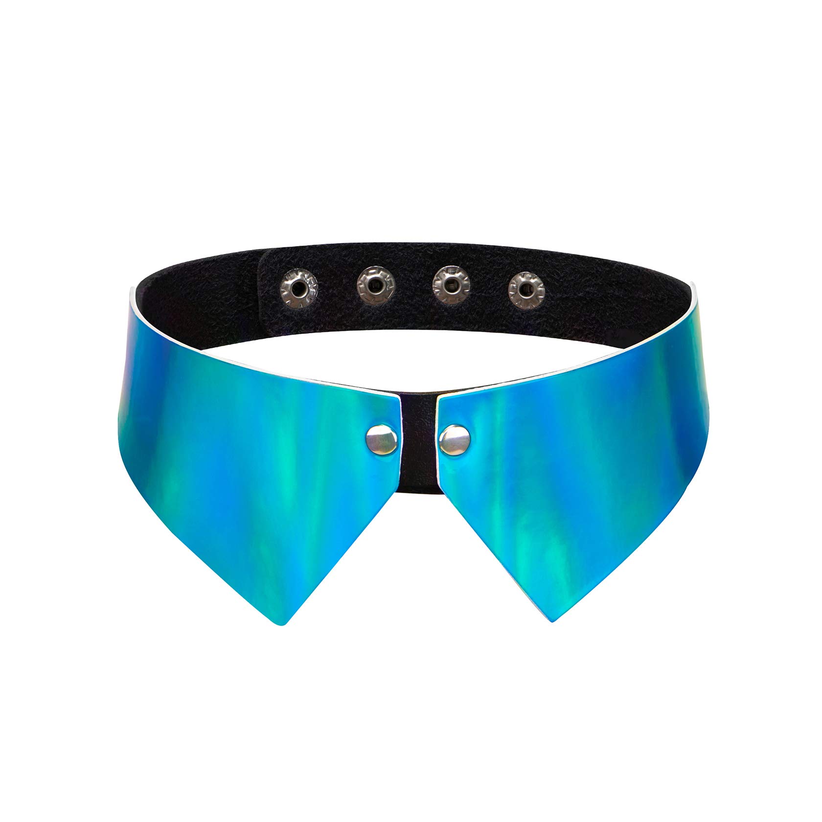 MILAKOO Fake Collar for Men Women Cosplay PU Leather Necklace