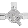 Sloan MIX-60-A Below Deck Manual Mixing Valve | Compatible with Sloan Optima and Optima Plus Below Deck Mixer Faucets, Compression Sleeve and Nuts Included, 3326009