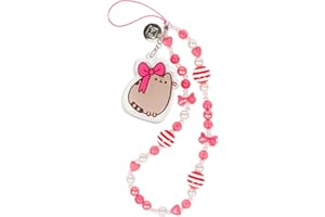 iFace Pusheen the Cat Beaded Wristlet Universal Charm Strap - Wrist Strap for Cell Phone Camera Keys AirPods