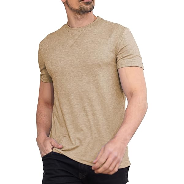 Aoysky Men's Henley Shirt - Short Sleeve, Button-Up, Loose Fit Casual Tee In 95% Cotton & 5% Spandex - View #8